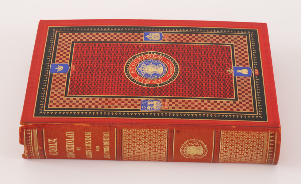 Bok, "Gamla Stockholm", Claes Lundin & August Strindberg, tryckt 1912