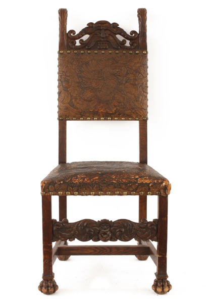 Stol, barockstil, omkring år 1900