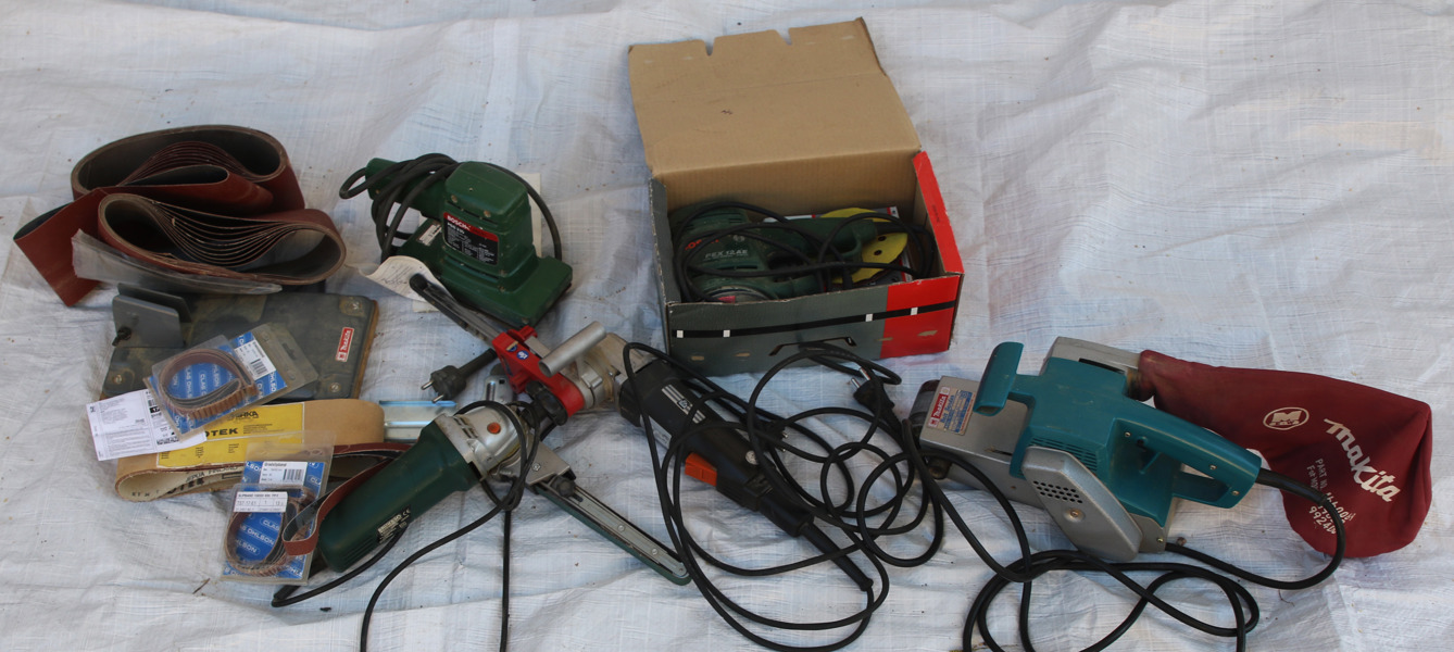 Parti elmaskiner och tillbehör