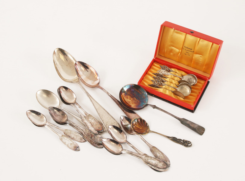 Parti silverföremål