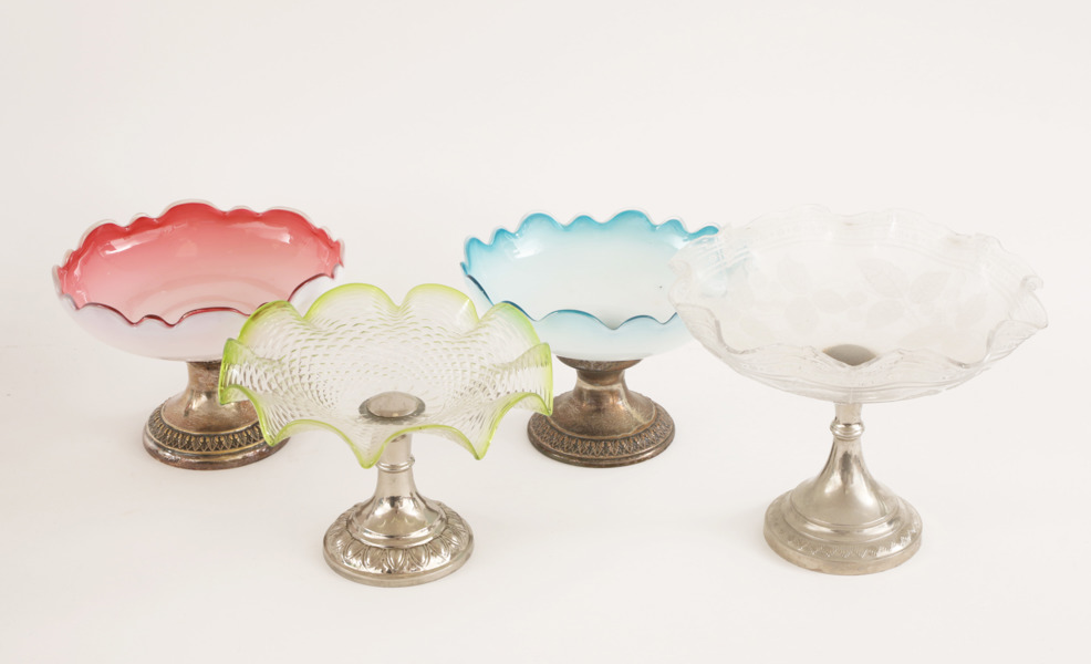 Uppsatsskålar 4st, tidigt 1900-tal