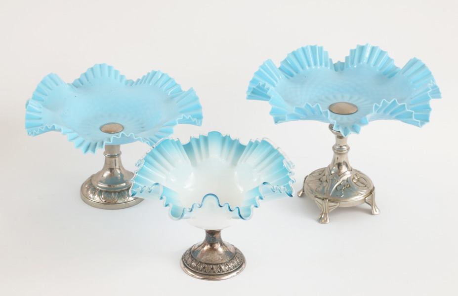 Uppsatsskålar 3st, tidigt 1900-tal