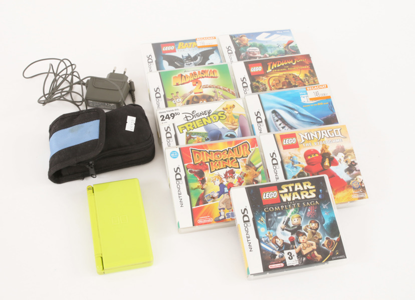 Nintendo DS med 9st spel