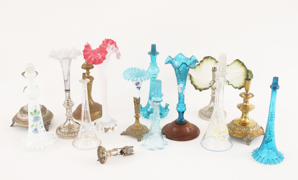 Parti strutvaser och delar, omkring år 1900