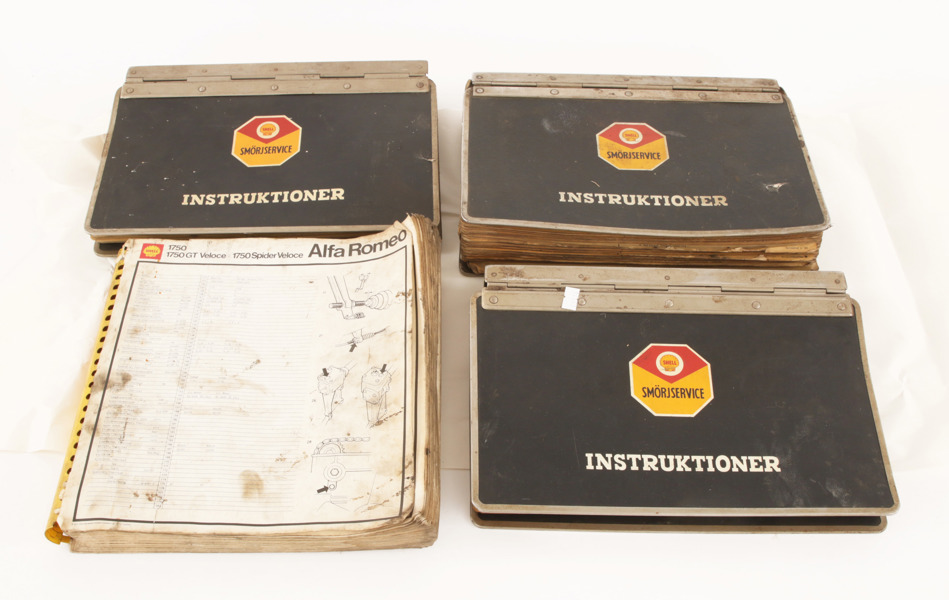 Parti äldre smörjscheman, Shell