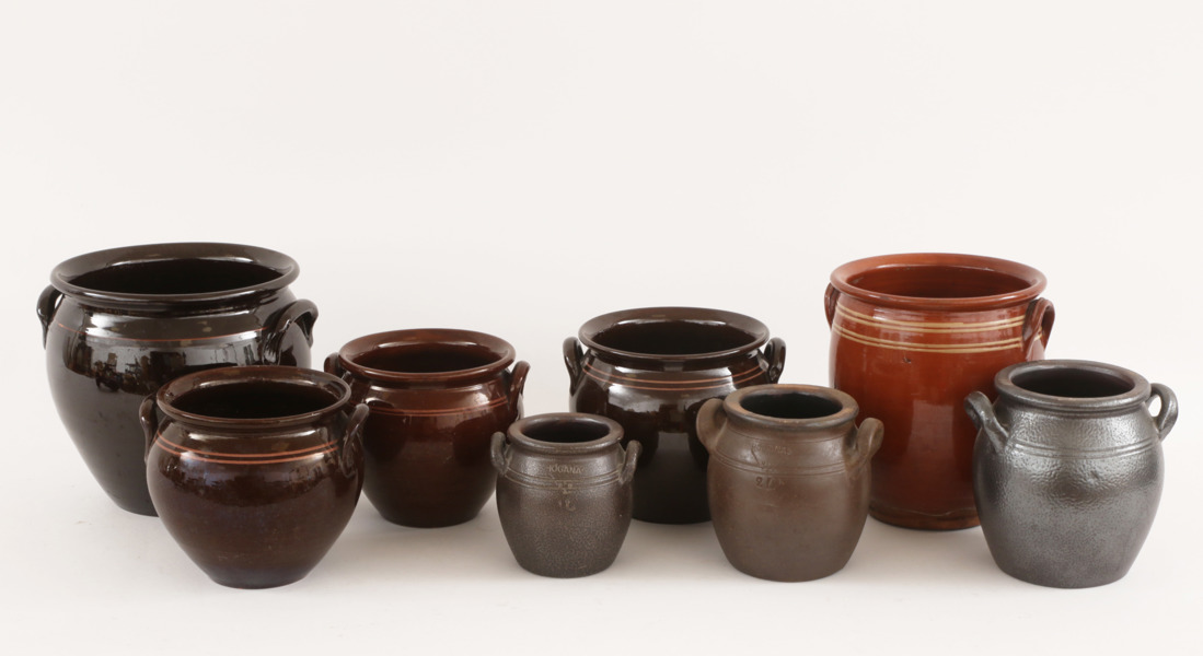 Syltkrukor 8st, bl.a. Höganäs