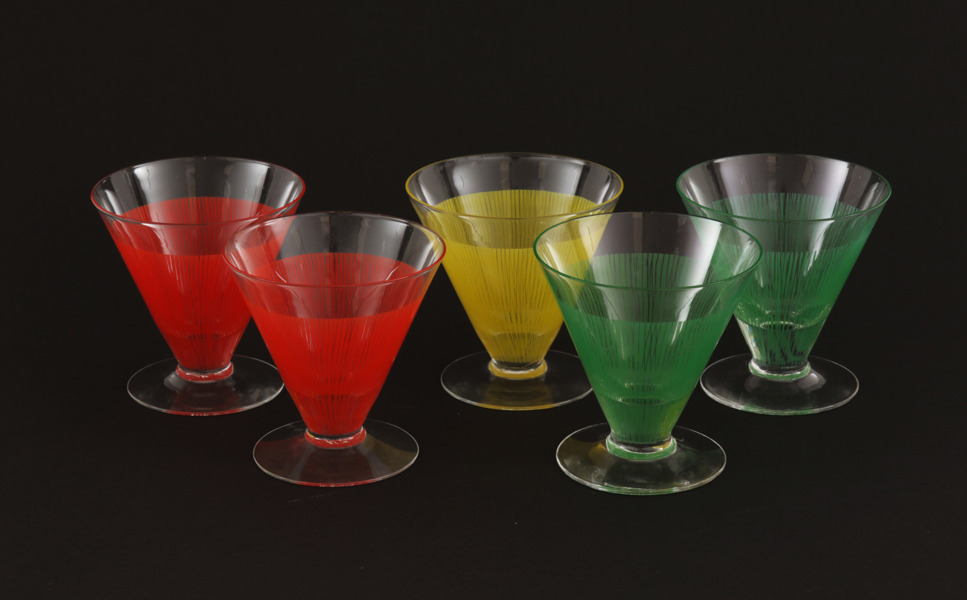 Glas 5st, "Party", Bengt Orup för Johansfors