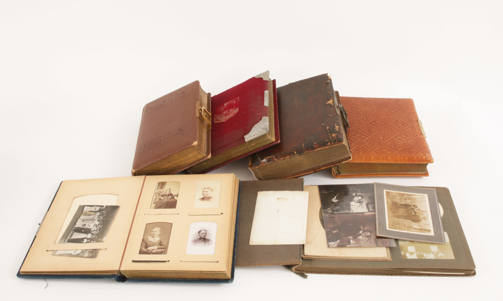 Fotoalbum 6st, omkring år 1900