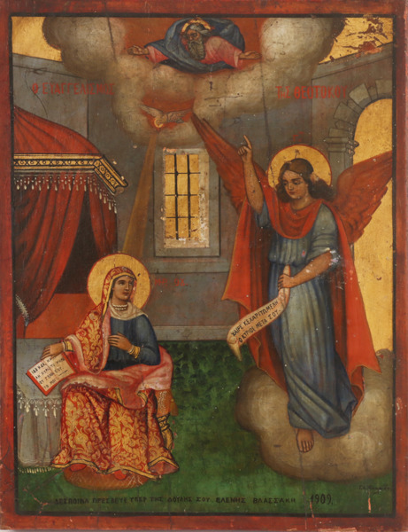 Ikon, Grekland, daterad 1909