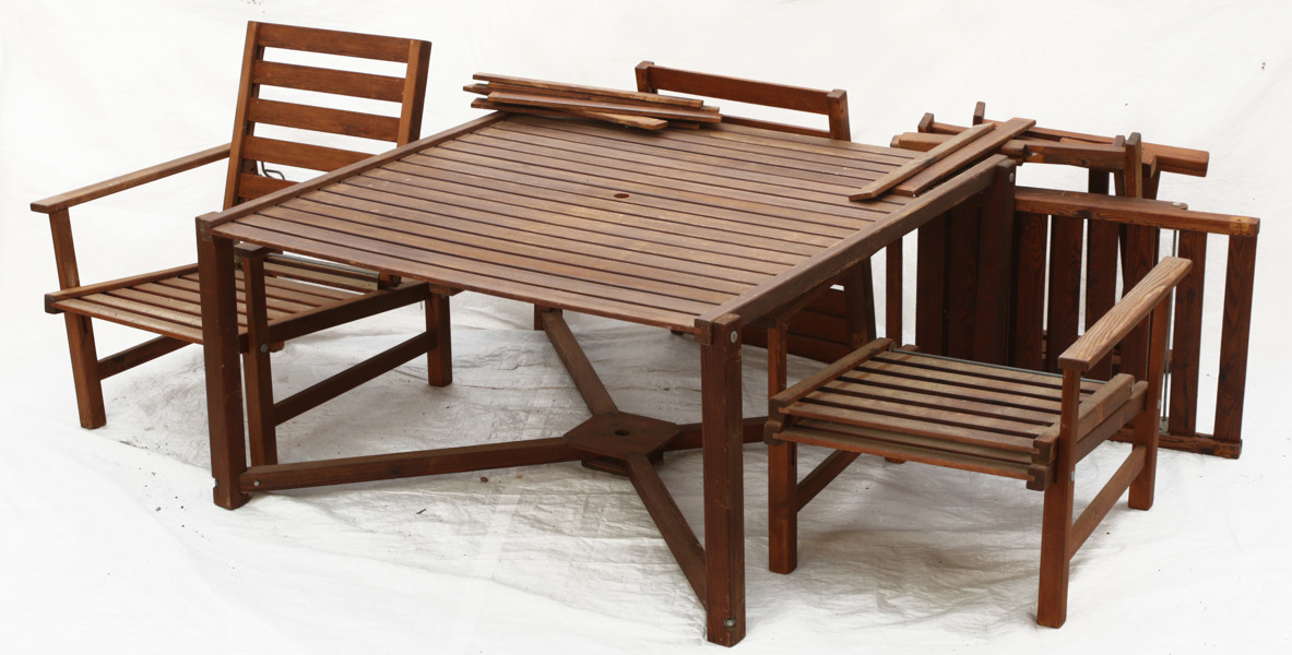 Trädgårdsmöbel 5 delar, Elsa Stackelberg, Fri Form