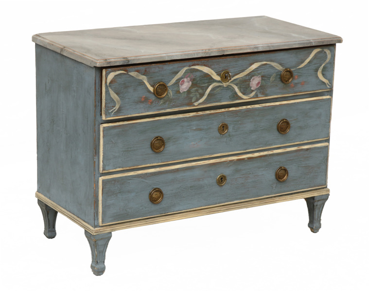 Byrå, gustaviansk stil, 1800-tal