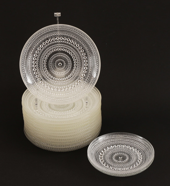 Assietter 12+2, "Kastehelmi", Iittala