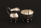Gräddkanna och sockerskål, silver, 1900-tal