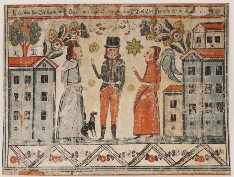 Dalmålning, Kers Erik Jönsson, Lima, Leksand, daterad 1819