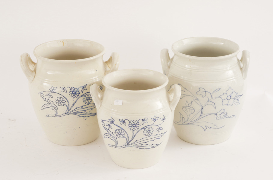 Syltkrukor 3st, Rörstrand samt Gustavsberg