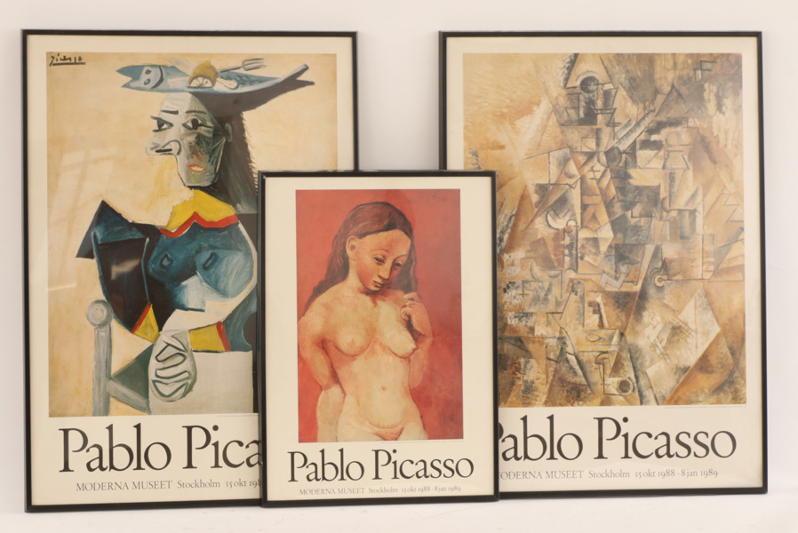Affischer 3st, Pablo Picasso, 1989