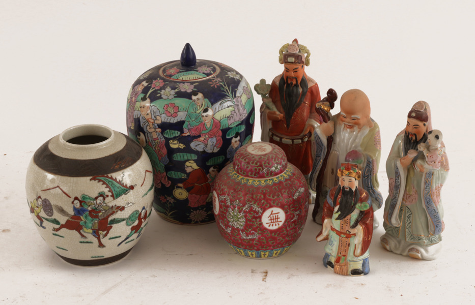 Orientalisk keramik 7 delar, 1900-tal