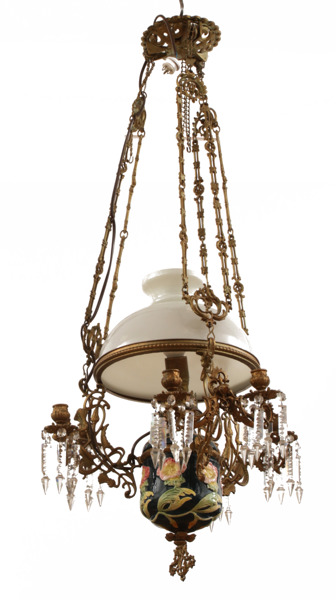 Takfotogenlampa, omkring år 1900