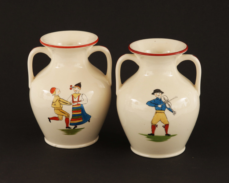 Vaser ett par, "Daldansen", Rörstrand