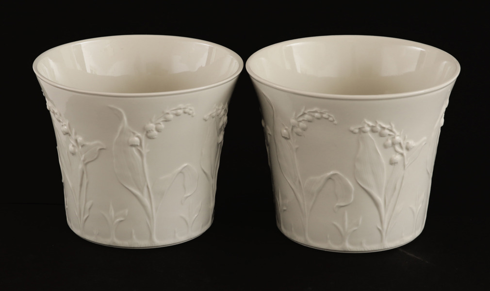 Ytterfoder ett par, "Liljekonvalj", Gustavsber