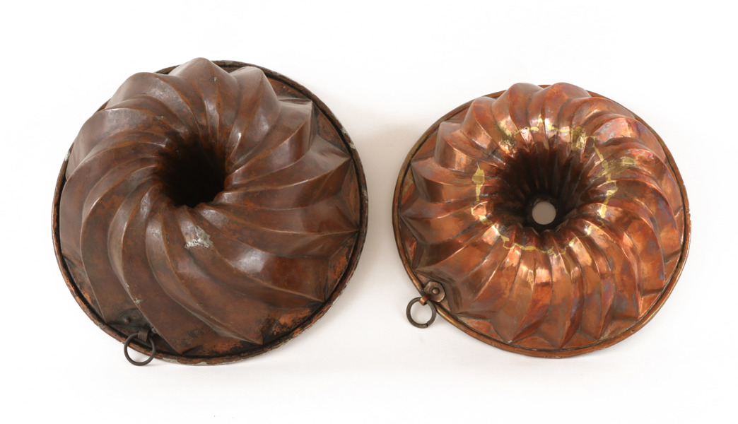 Sockerkaksformar 2st, 1800-tal