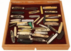 Samling fickknivar 41st, bl.a. tidigt 1900-tal
