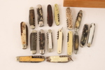 Samling fickknivar 41st, bl.a. tidigt 1900-tal