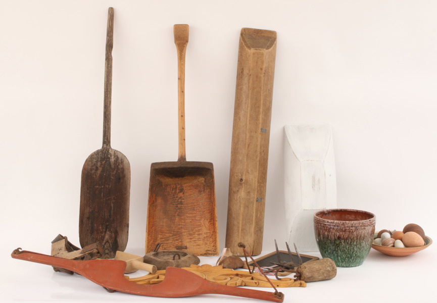 Parti allmogeföremål, m.m.