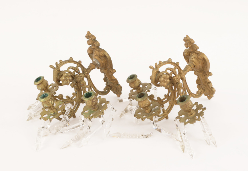 Väggappliquer ett par, 1800-talets slut