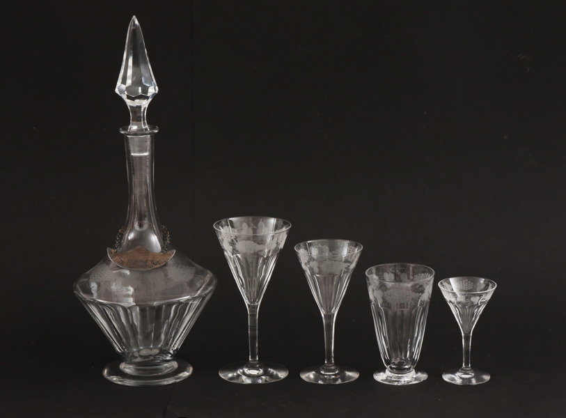 Glasservis, 1900-talets första hälft