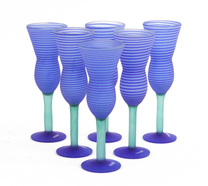Pokalglas 6st, "Delight", Gunnel Sahlin för Kosta Boda