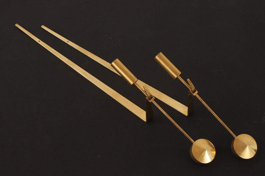 Väggljusstakar 2st, "Pendel", Pierre Forsell för Skultuna