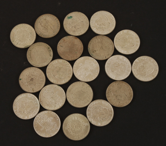 Silvermynt 20st, Sverige, tvåkronor