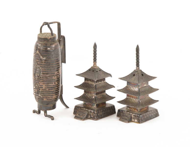 Ströare 3st, sterlingsilver, Asien