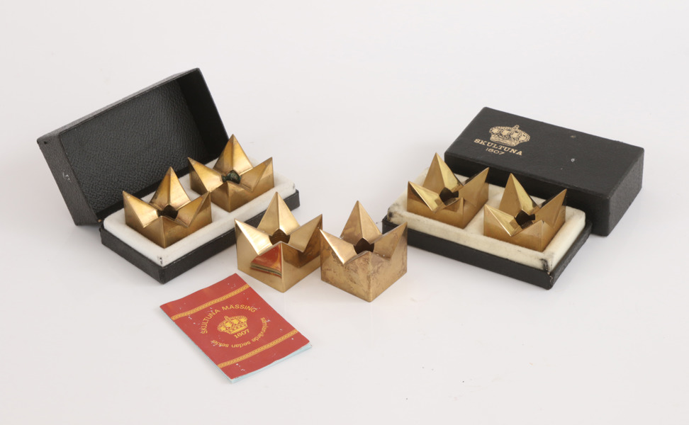 Ljusstakar 6st, "Kronan", Pierre Forsell för Skultuna