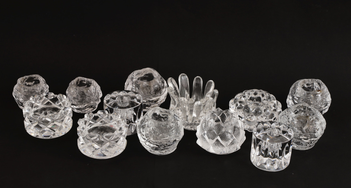 Kristall 13 delar, Kosta samt Orrefors