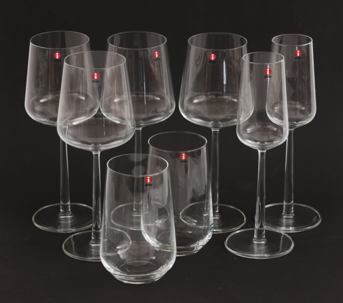 Glasservisdelar 8st, "Essence", Iittala
