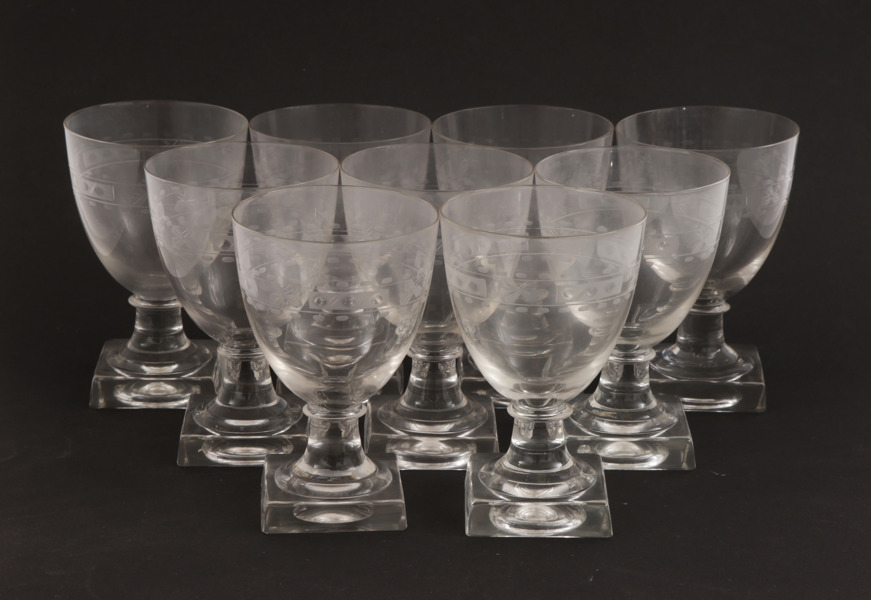 Vinglas 9st, 1900-talets första hälft