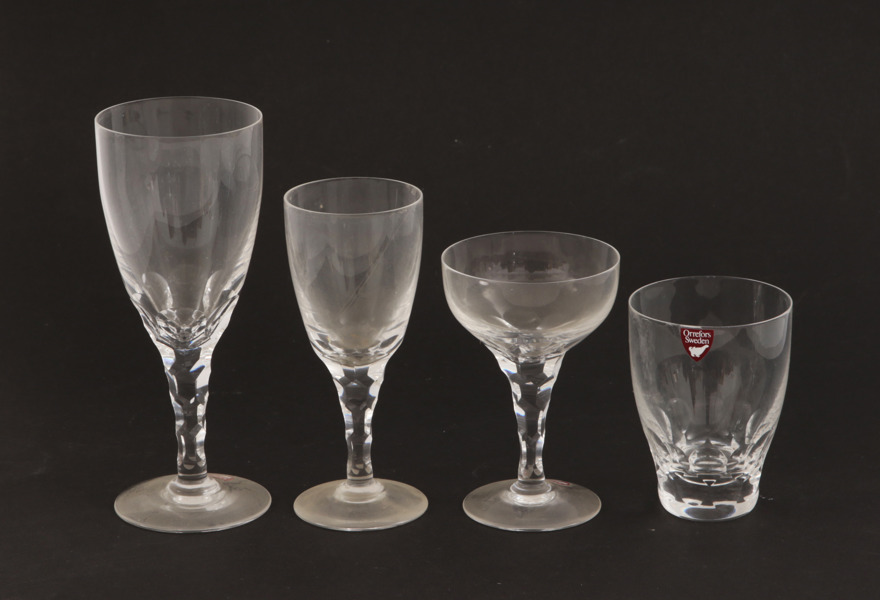 Glasservisdelar, "Carina", Ingeborg Lundin för Orrefors