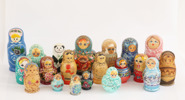 Samling ryska dockor