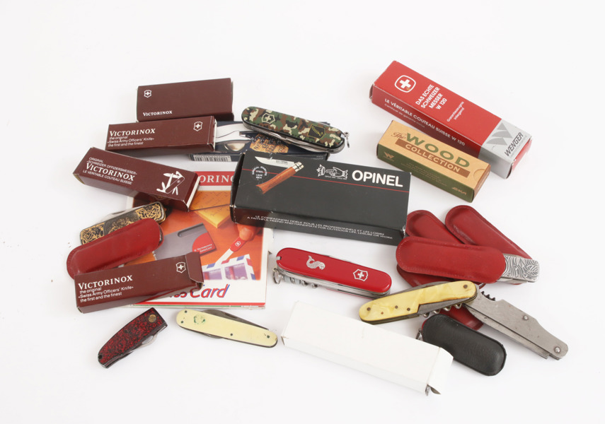 Parti fickknivar, m.m.