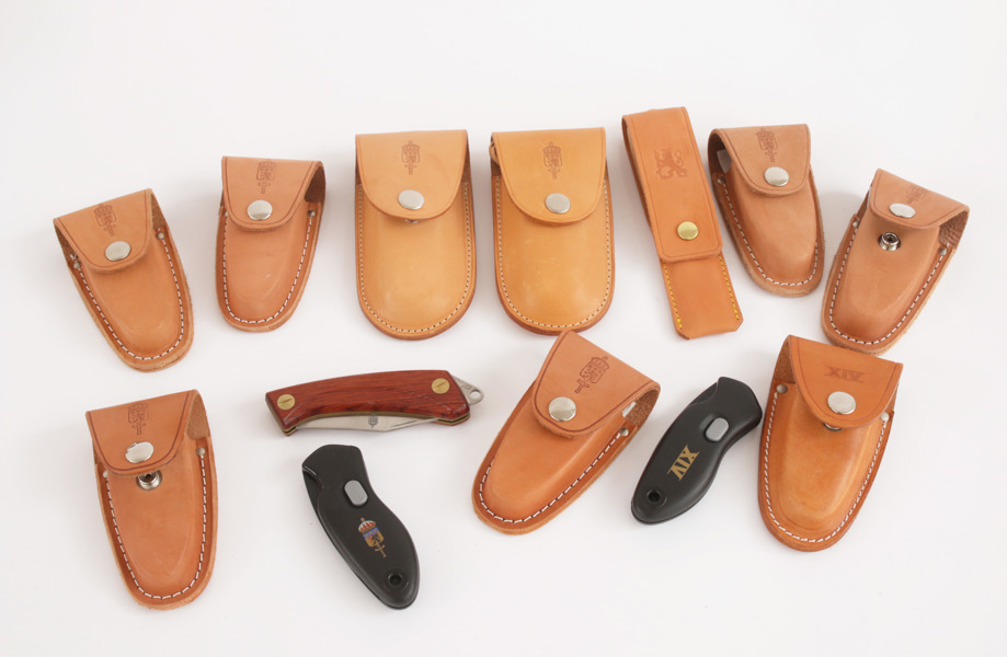 Fällknivar 9st, flertalet EKA, Eskilstuna