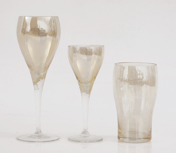 Glasservis, 1900-talets andra hälft