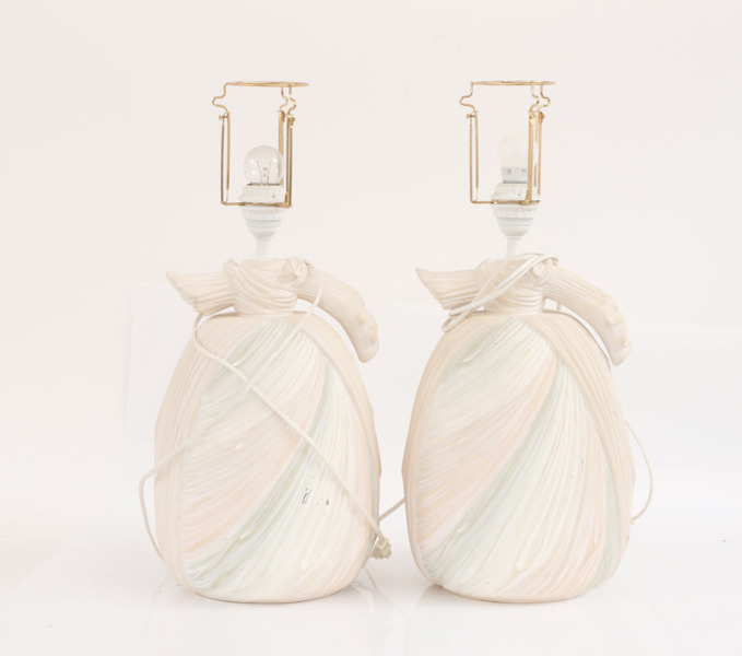 Bordslampor ett par, 1900-talets slut