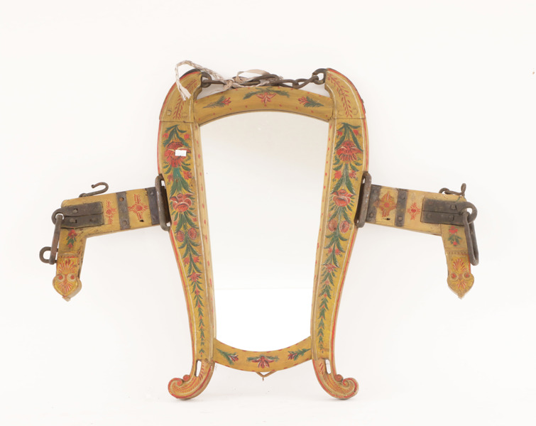 Spegel tillverkade av lokor, 1800-tal