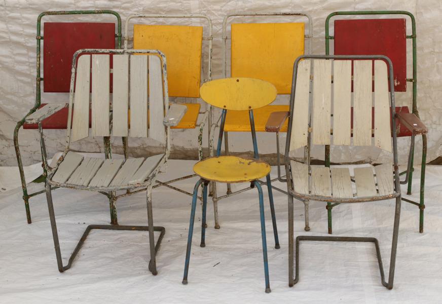 Trädgårdsstolar 7st, bl.a. "Brissago", Grythyttan