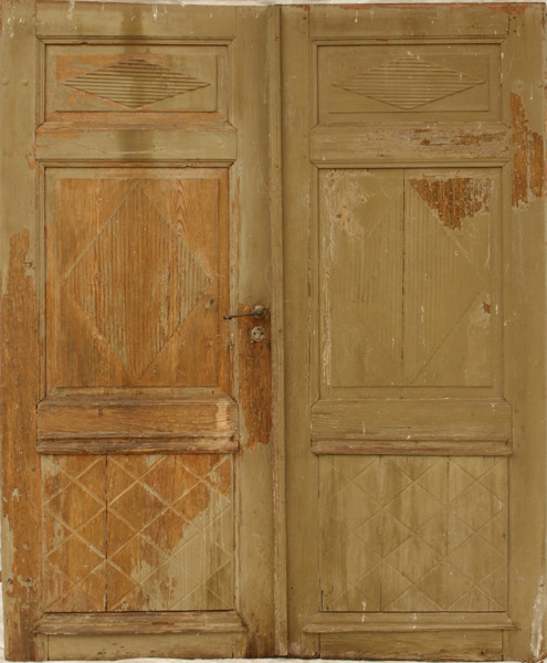 Pardörrar, gustavianska, 1800-tal