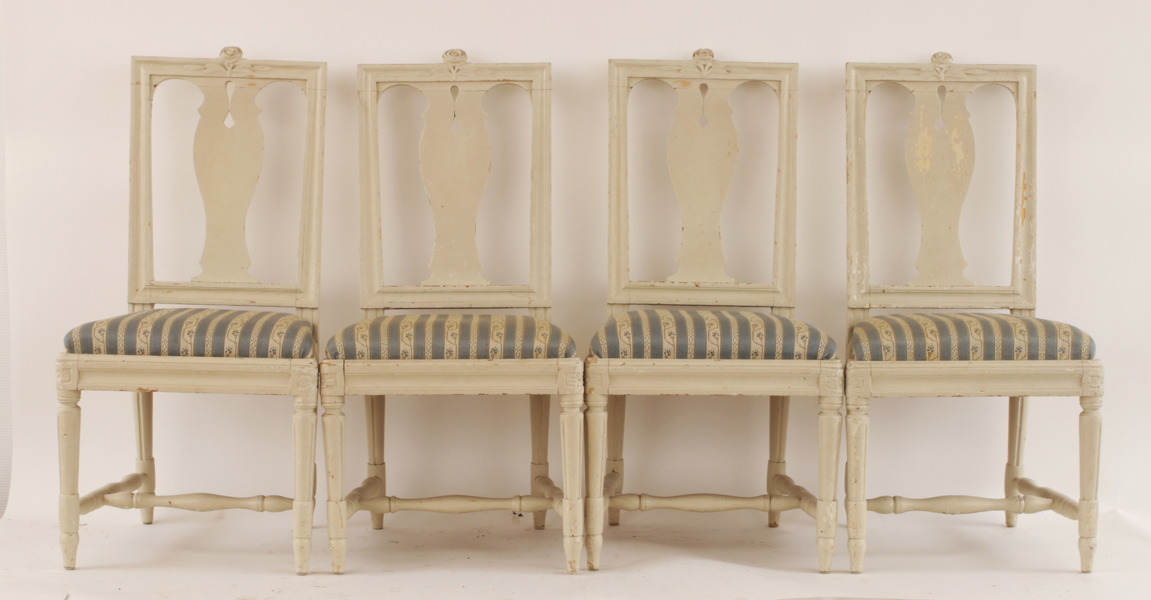 Stolar 4st, gustaviansk stil, 1800-tal