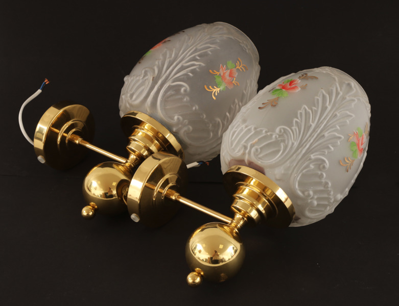 Vägglampor ett par, 1900-talets andra hälft