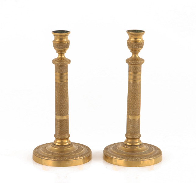 Ljusstakar ett par, empirestil, 1800-tal